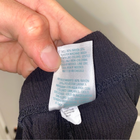 Black Soft Womens Pants by Kona Sol Size Medium Long Pleated Homme Pants Bottoms - Picture 8 of 9